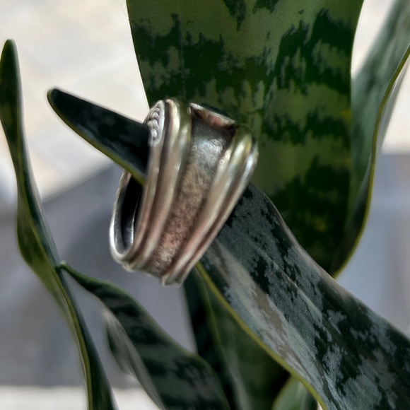 DAVID YURMAN Sterling Silver 14K Yellow Gold Blue Topaz Renaissance Ring Size 7 - Picture 4 of 10